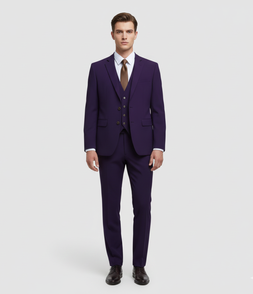 Stylish Men's 3 Piece Slim Fit Suit - VogeLuxe