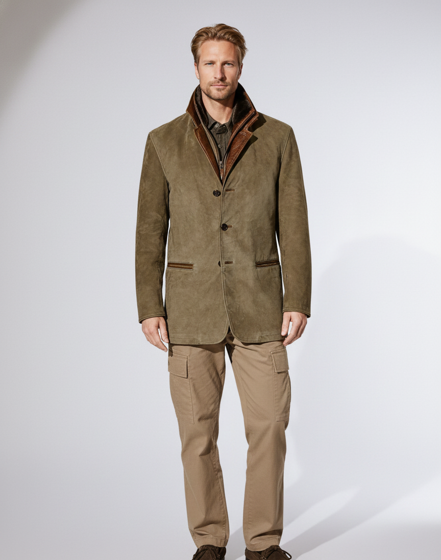 Classic Men's Leather Jacket - VogeLuxe