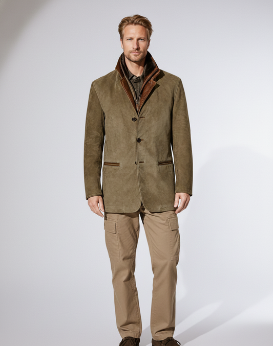 Classic Men's Leather Jacket - VogeLuxe