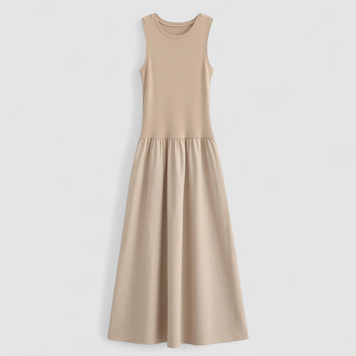 Classic Fit Belted Women's Day Dress - VogeLuxe