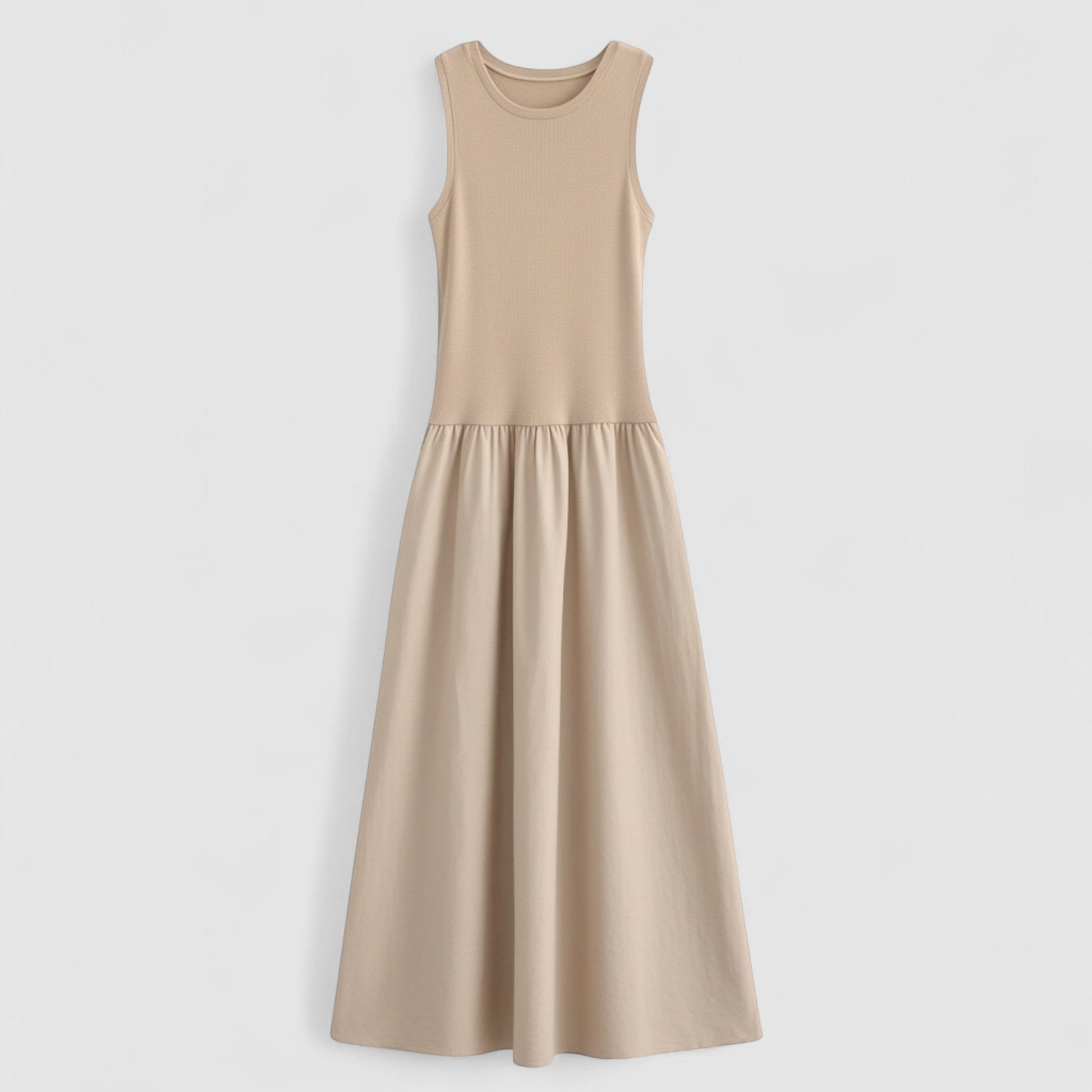 Classic Fit Belted Women's Day Dress - VogeLuxe
