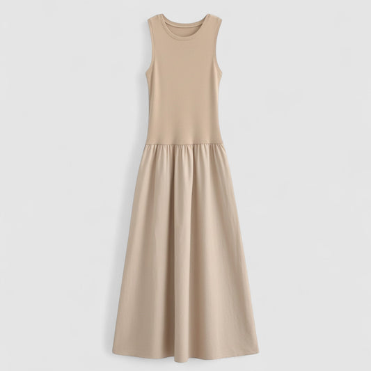 Classic Fit Belted Women's Day Dress - VogeLuxe