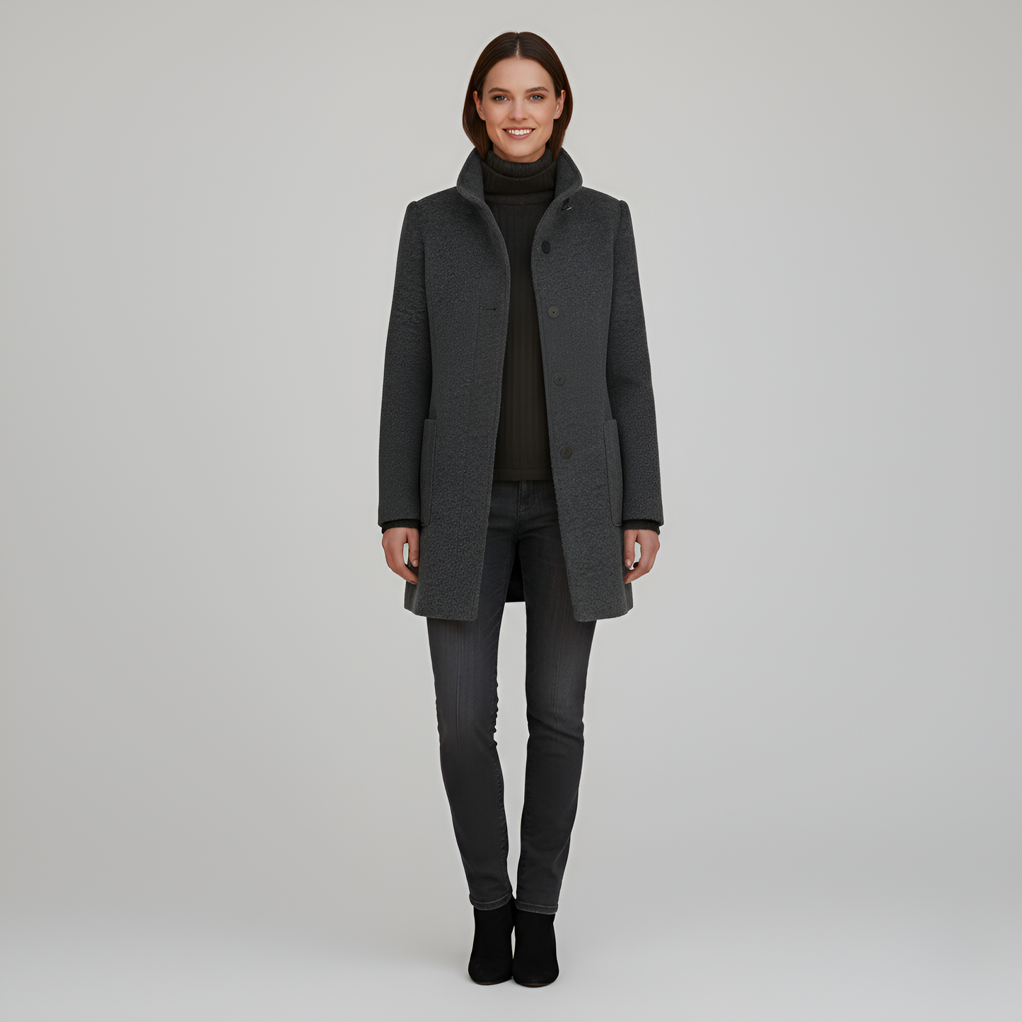 Elegant Women's Long Coat