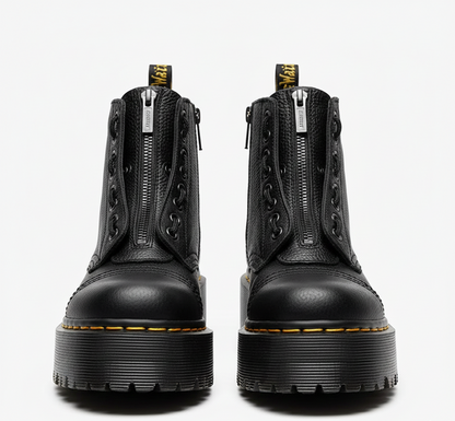 Women's High Heel Ankle Boots in Leather - VogeLuxe