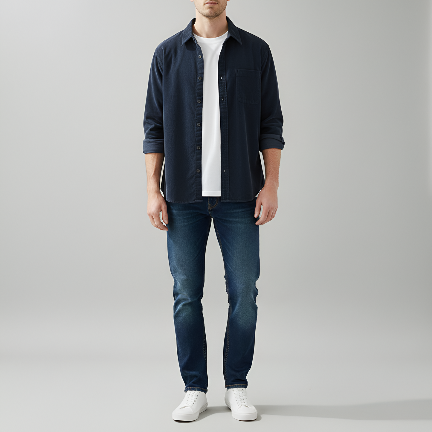 Vogue Uomo Cotton Flannel Casual Shirt