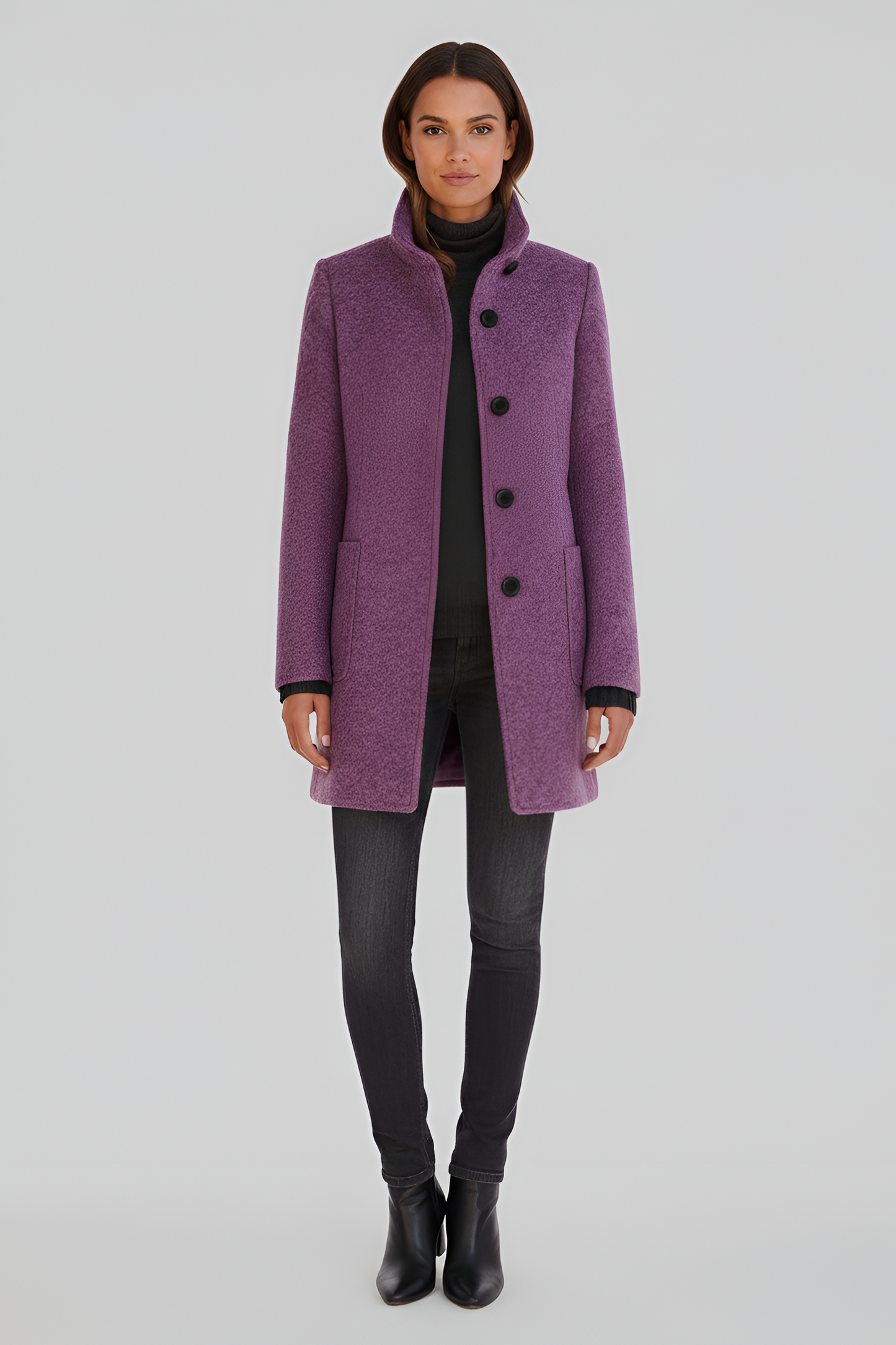 Elegante donna wool blend coat
