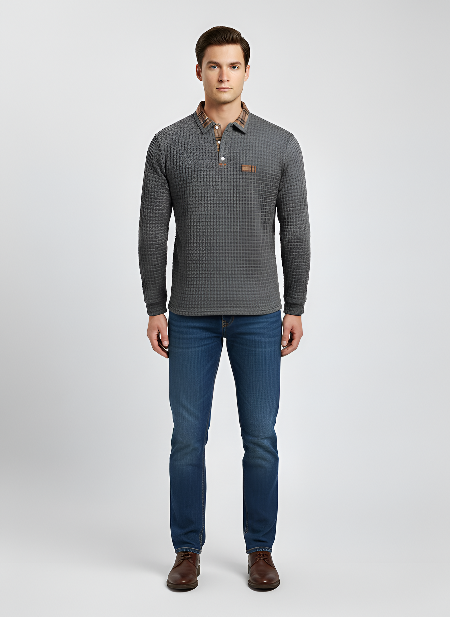 Thermal Cotton Men's Polo Shirt - VogeLuxe