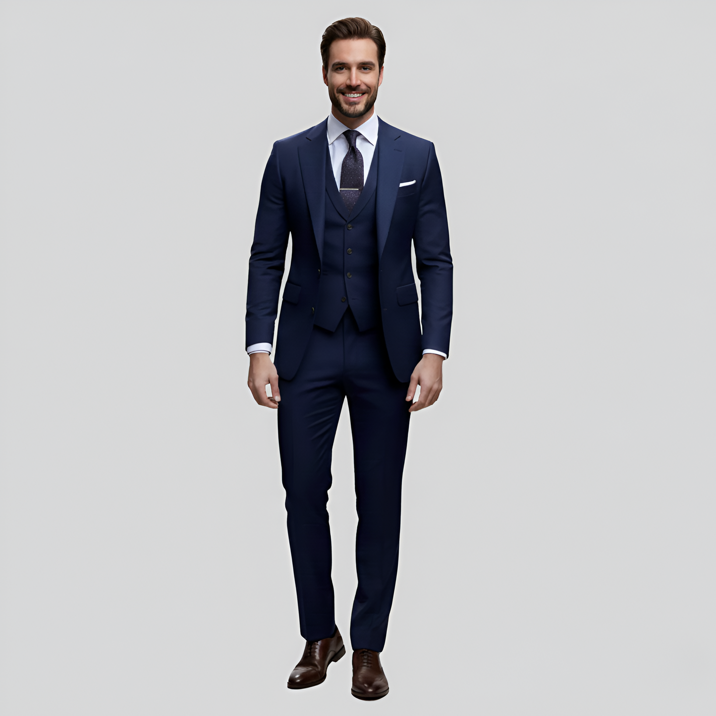 Stylish 3 Piece Men's Slim Fit Suit