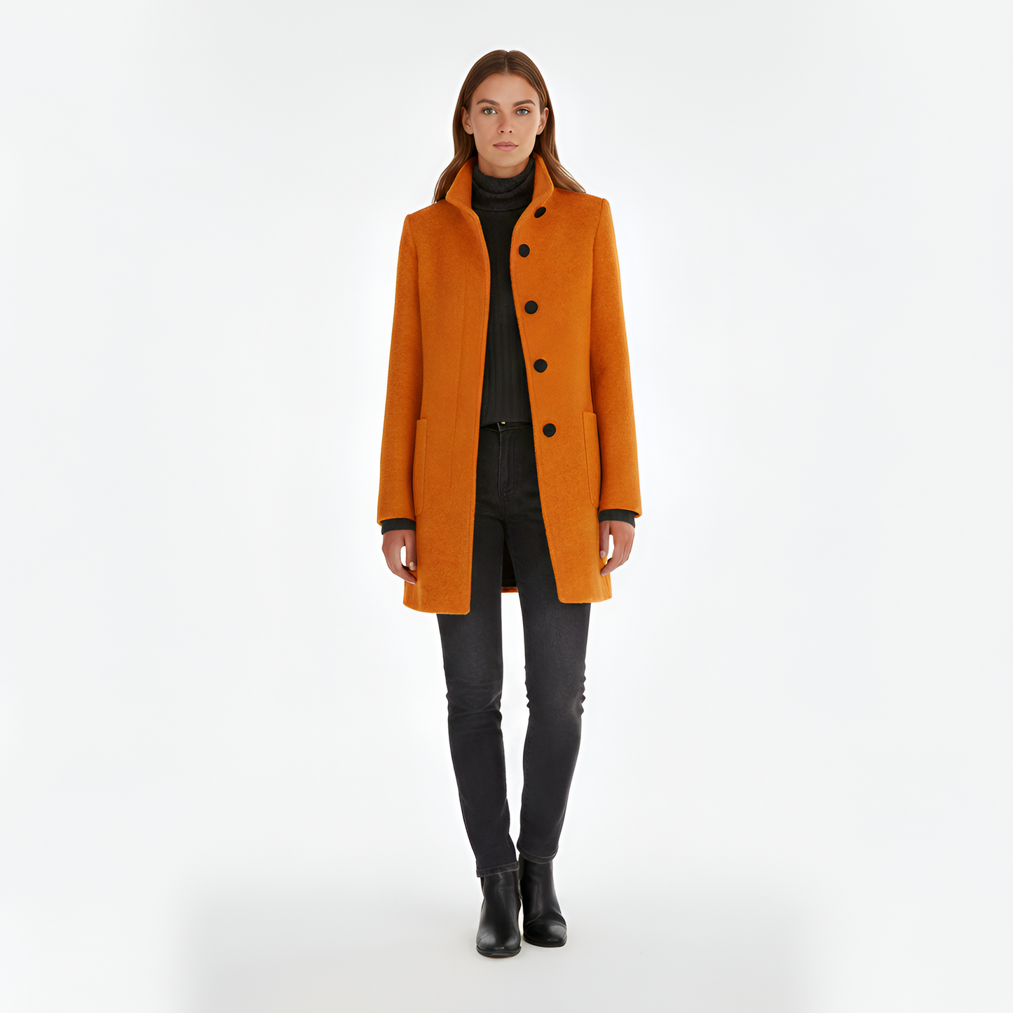 Elegante donna wool blend coat