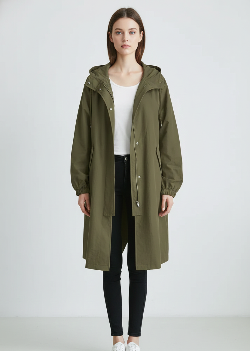 Waterproof Women's Lightweight Hooded Coat