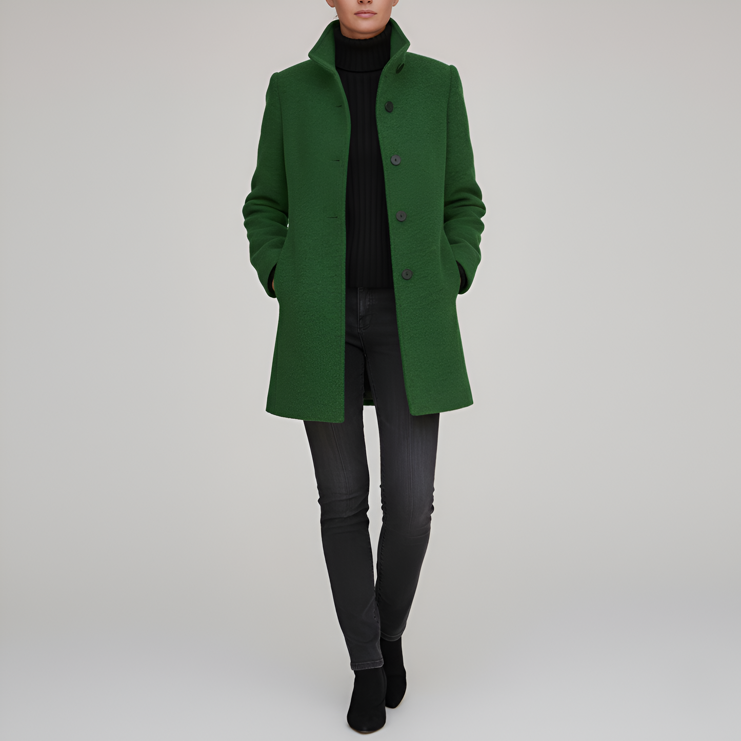 Elegant Women's Long Coat