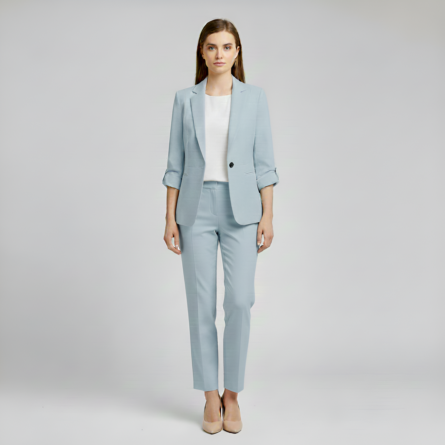 Elegante Donna Completo Abito Con Blazer E Pantaloni - VogeLuxe