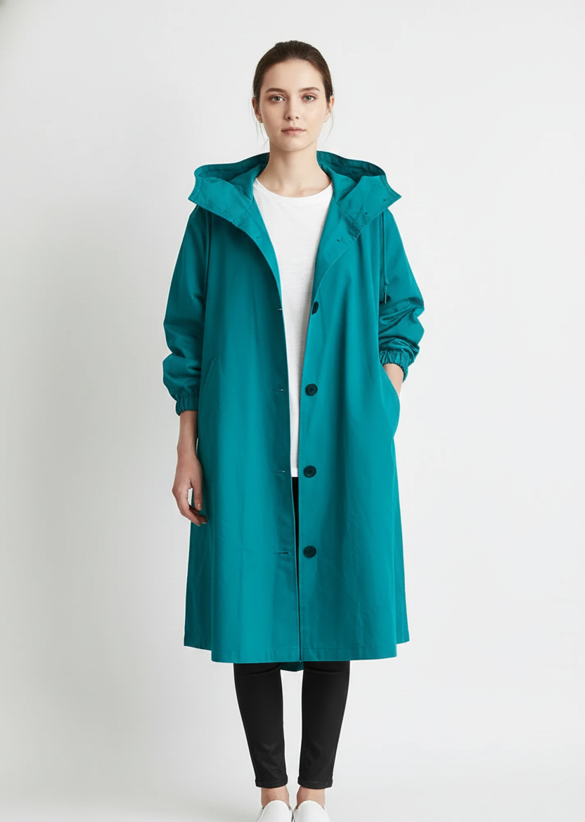 Waterproof Women's Lightweight Hooded Coat