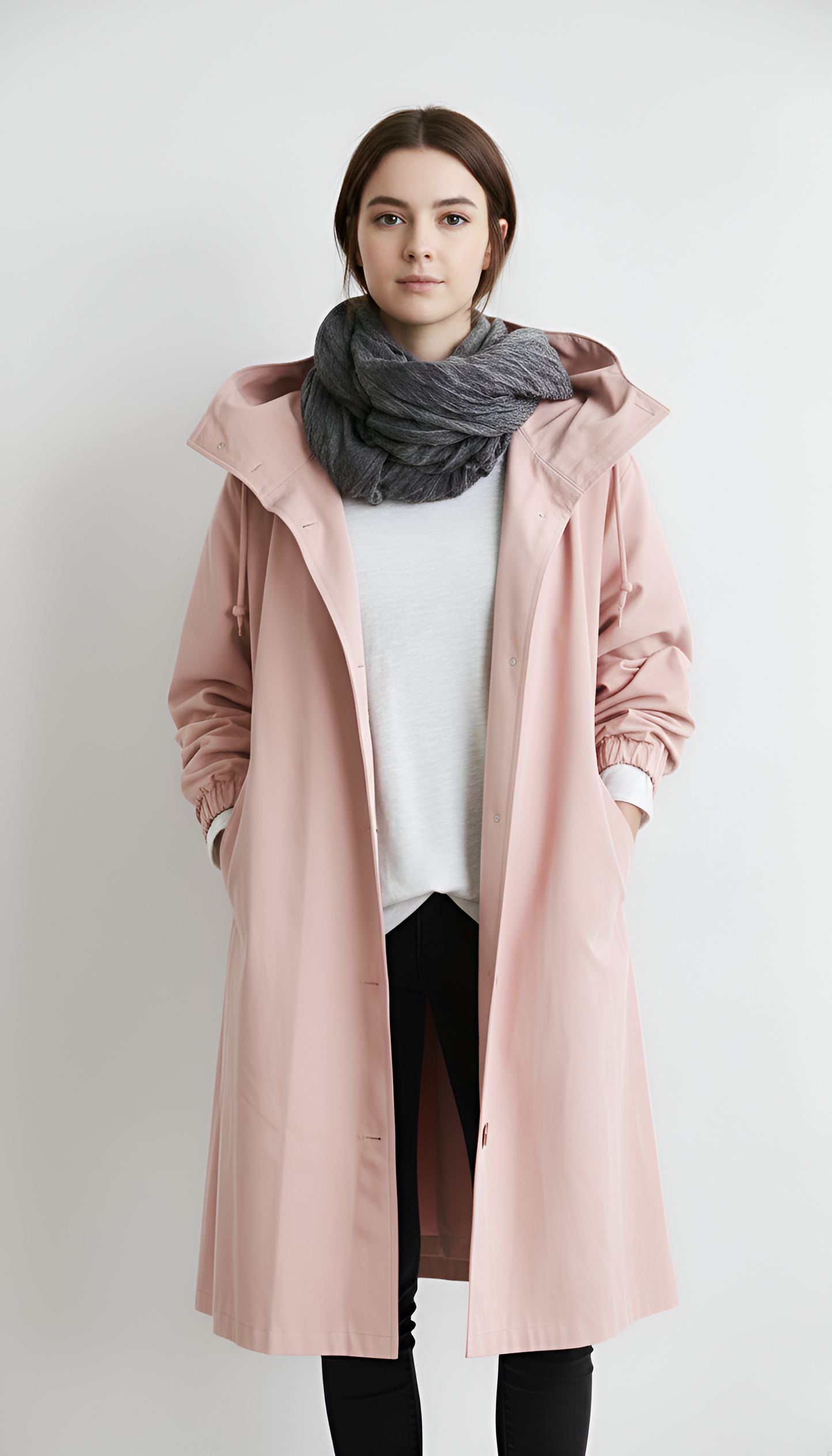 Waterproof Lightweight Women's Parka Jacket with Hood