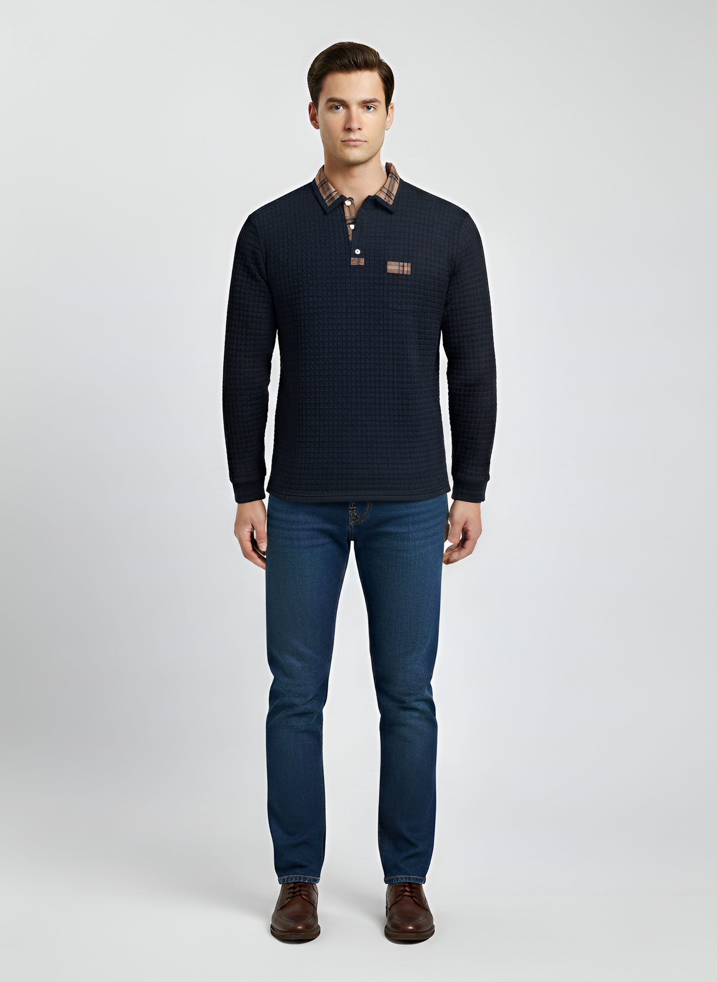 Thermal Cotton Men's Polo Shirt