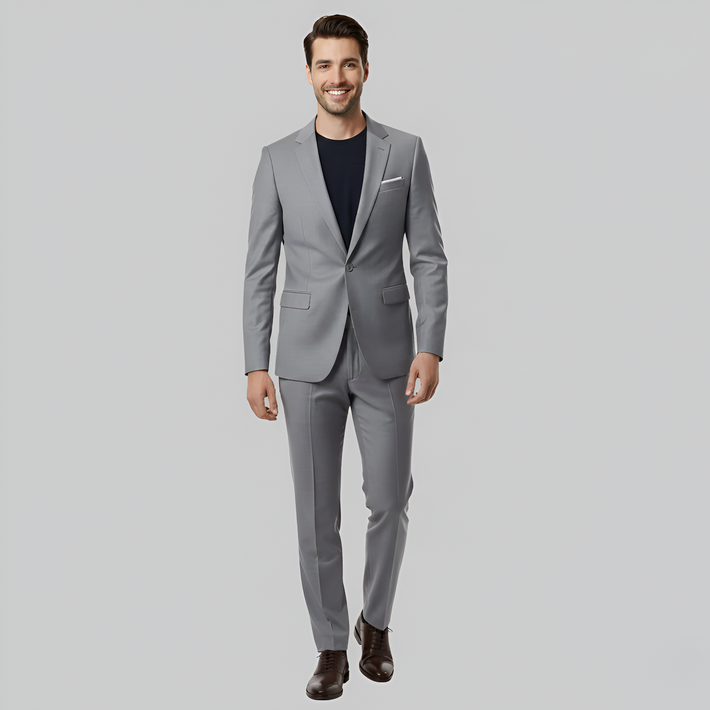 Slim Fit 2 Piece Men's Elegant Suit