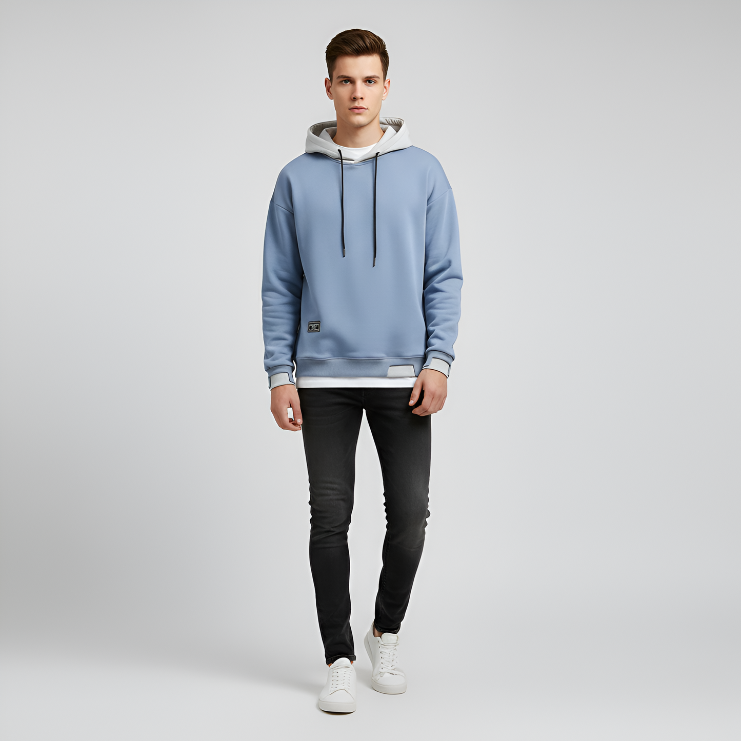 Uomo Cappuccio Felpa Cotone Comoda