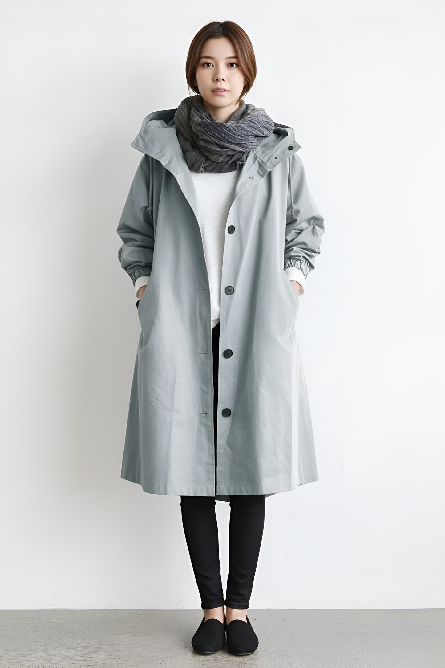 Waterproof Lightweight Women's Parka Jacket with Hood