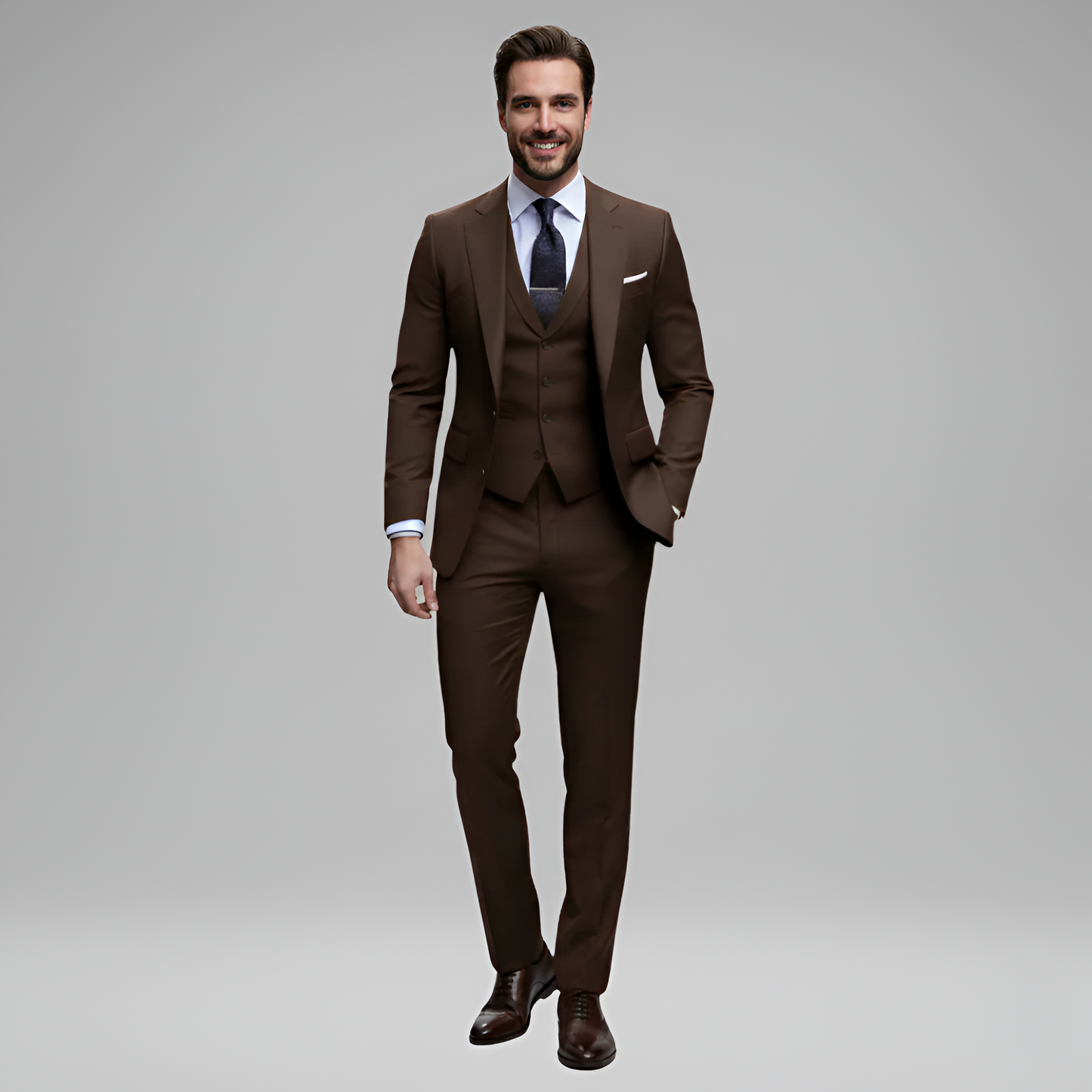 Stylish 3 Piece Men's Slim Fit Suit