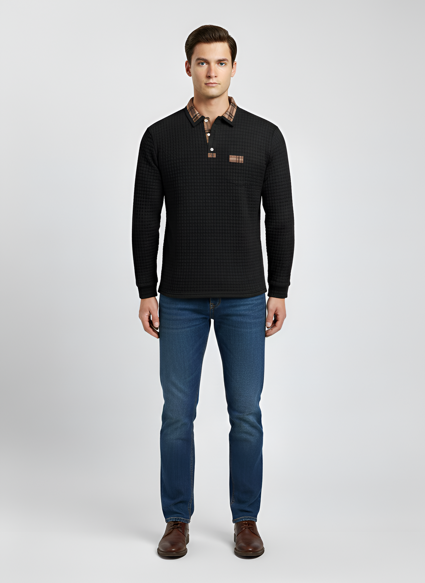 Thermal Cotton Men's Polo Shirt