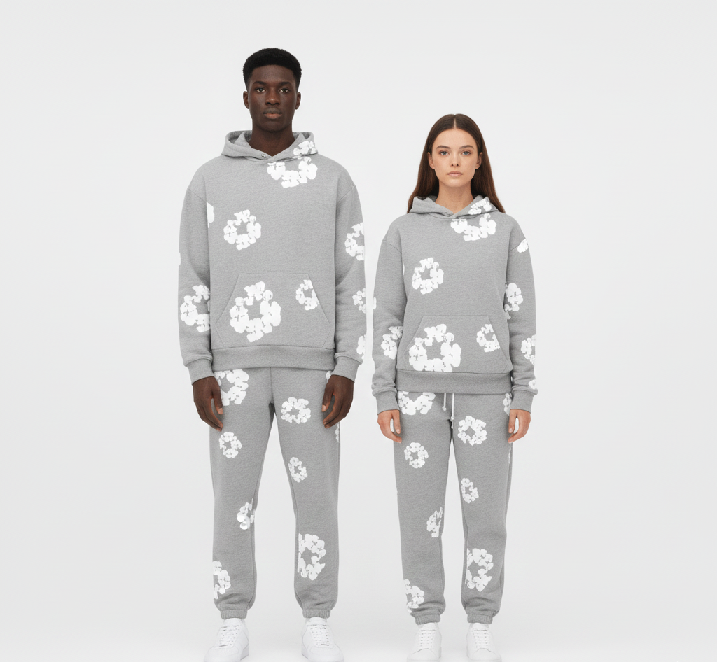 Colorful Printed Unisex Cotton Jumpsuit - VogeLuxe
