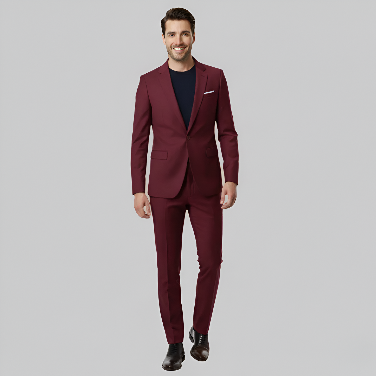 Slim Fit 2 Piece Men's Elegant Suit - VogeLuxe