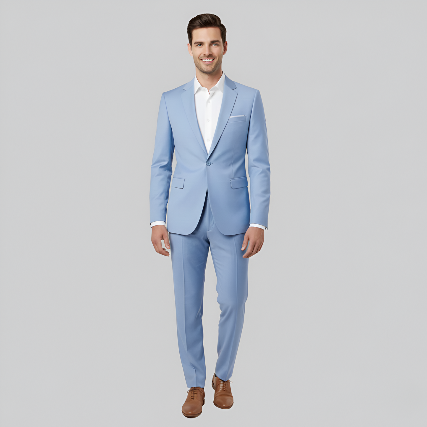 Slim Fit 2 Piece Men's Elegant Suit