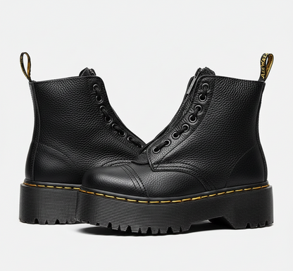 Women's High Heel Ankle Boots in Leather