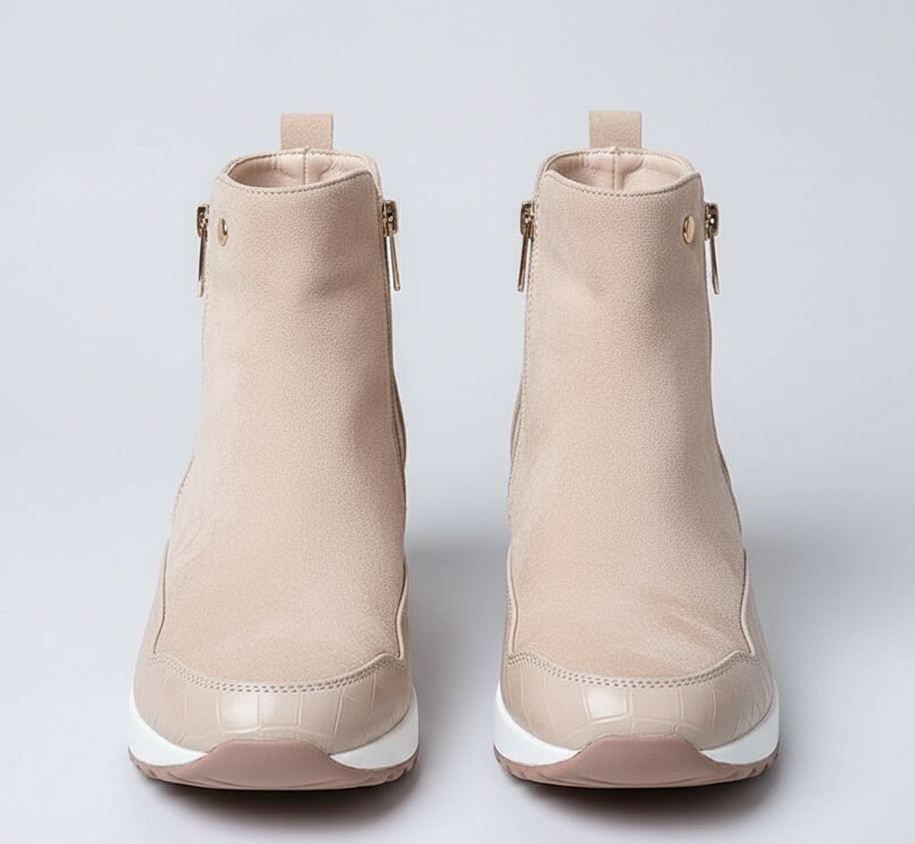Stylish Women's Block Heel Ankle Boots - VogeLuxe
