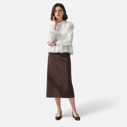 Ladies Classic Corduroy Mini Skirt