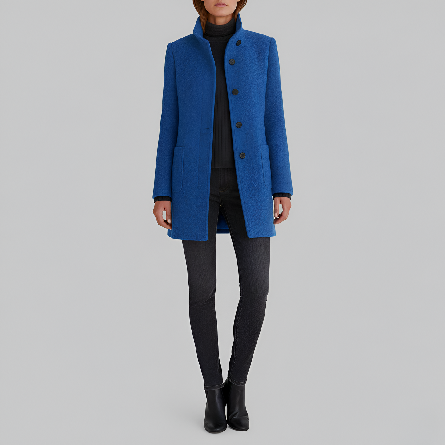 Elegante donna wool blend coat - VogeLuxe