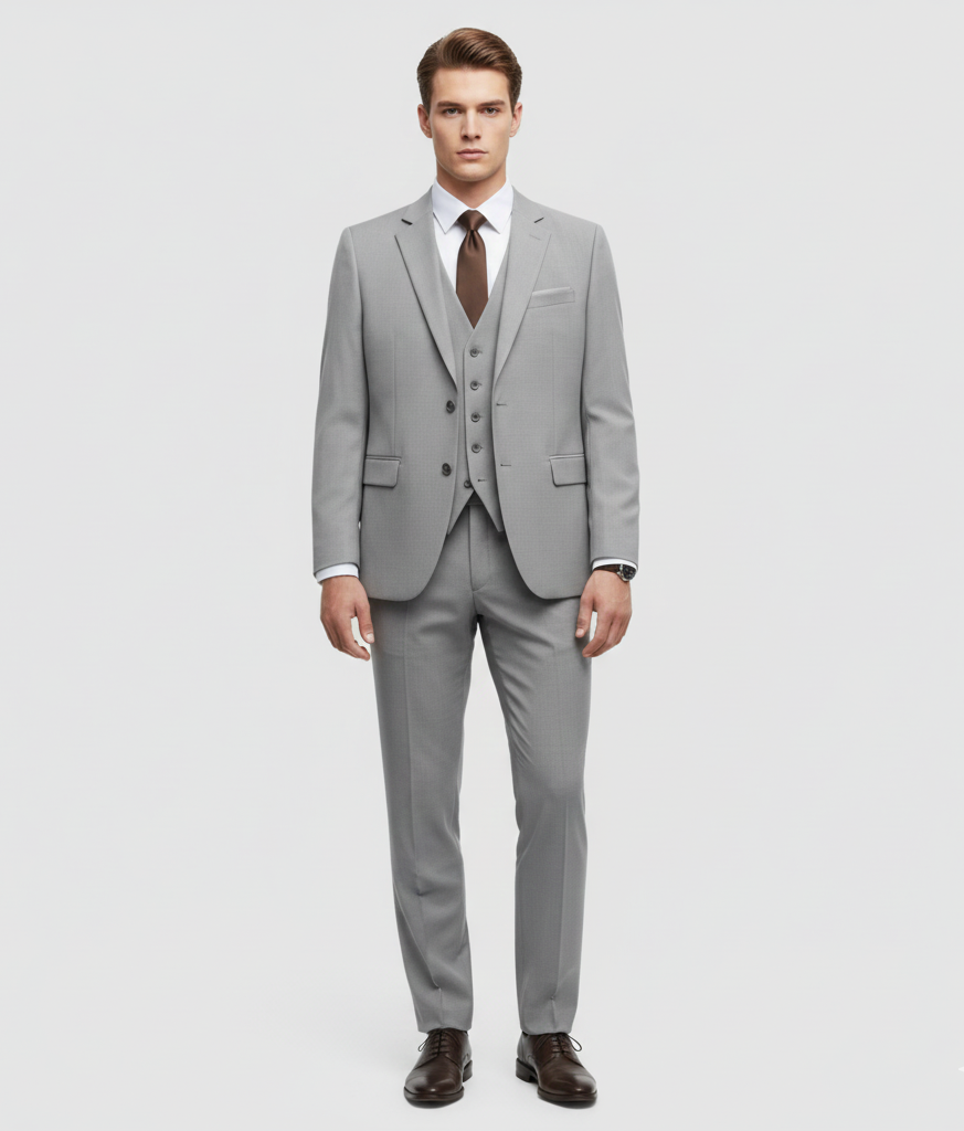Stylish Men's 3 Piece Slim Fit Suit
