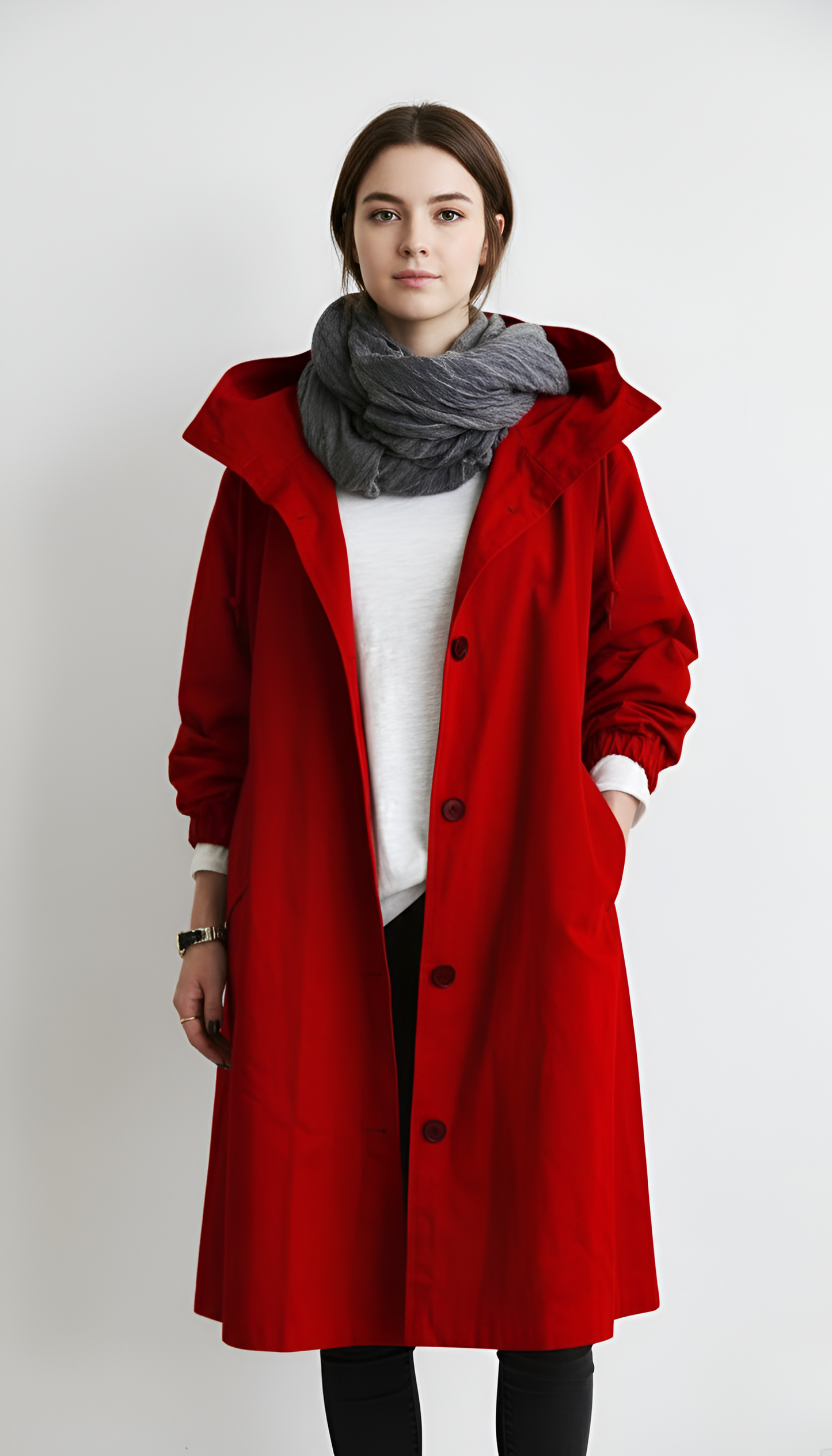Waterproof Lightweight Women's Parka Jacket with Hood