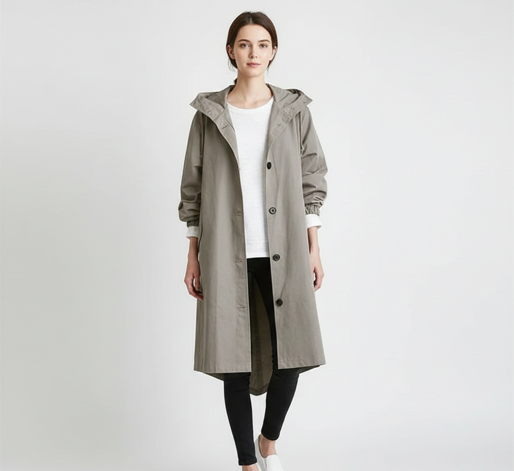 Waterproof Women's Lightweight Hooded Coat - VogeLuxe