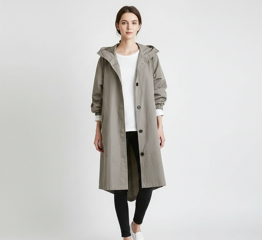 Waterproof Women's Lightweight Hooded Coat - VogeLuxe