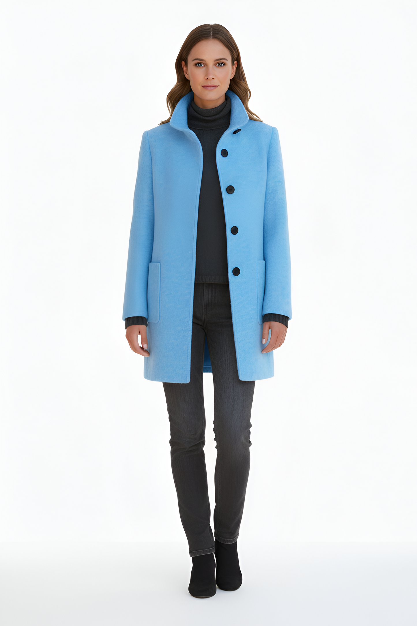 Elegante donna wool blend coat