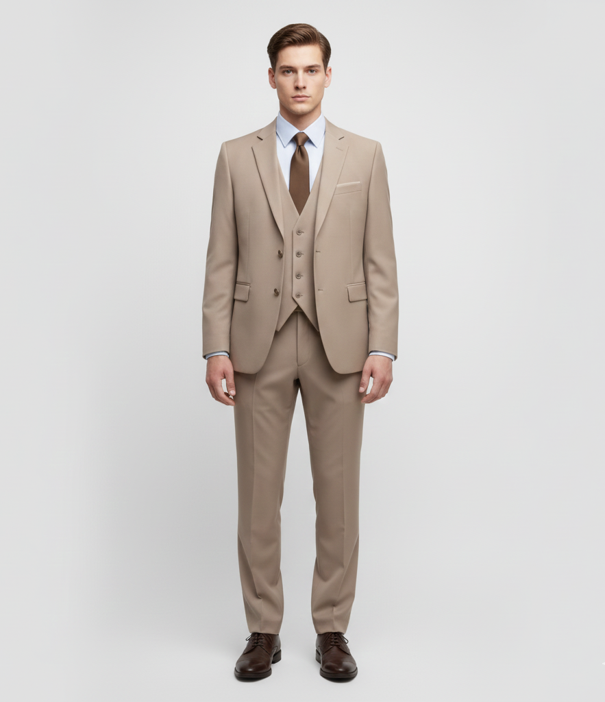 Stylish Men's 3 Piece Slim Fit Suit