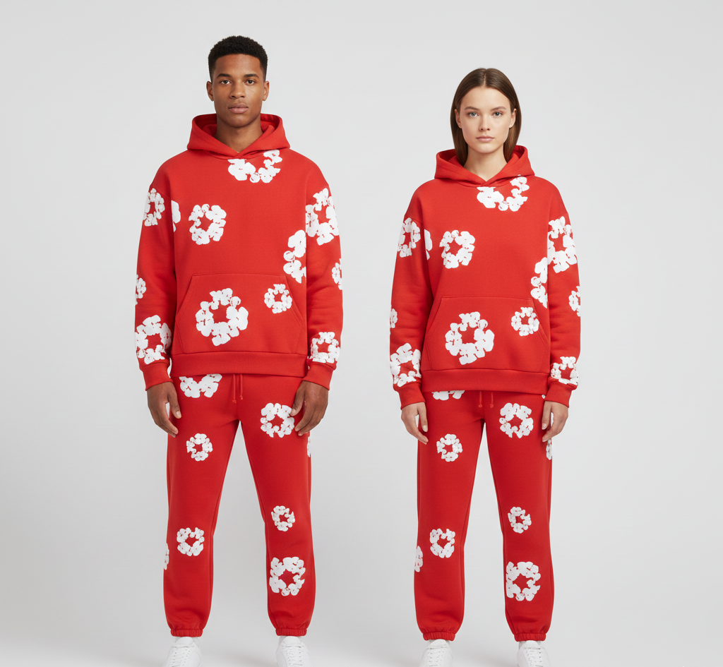 Colorful Printed Unisex Cotton Jumpsuit
