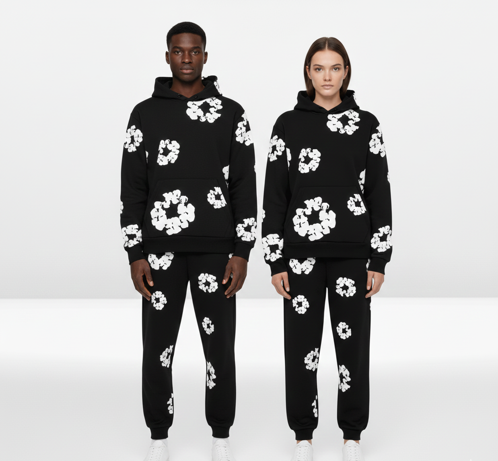 Colorful Printed Unisex Cotton Jumpsuit