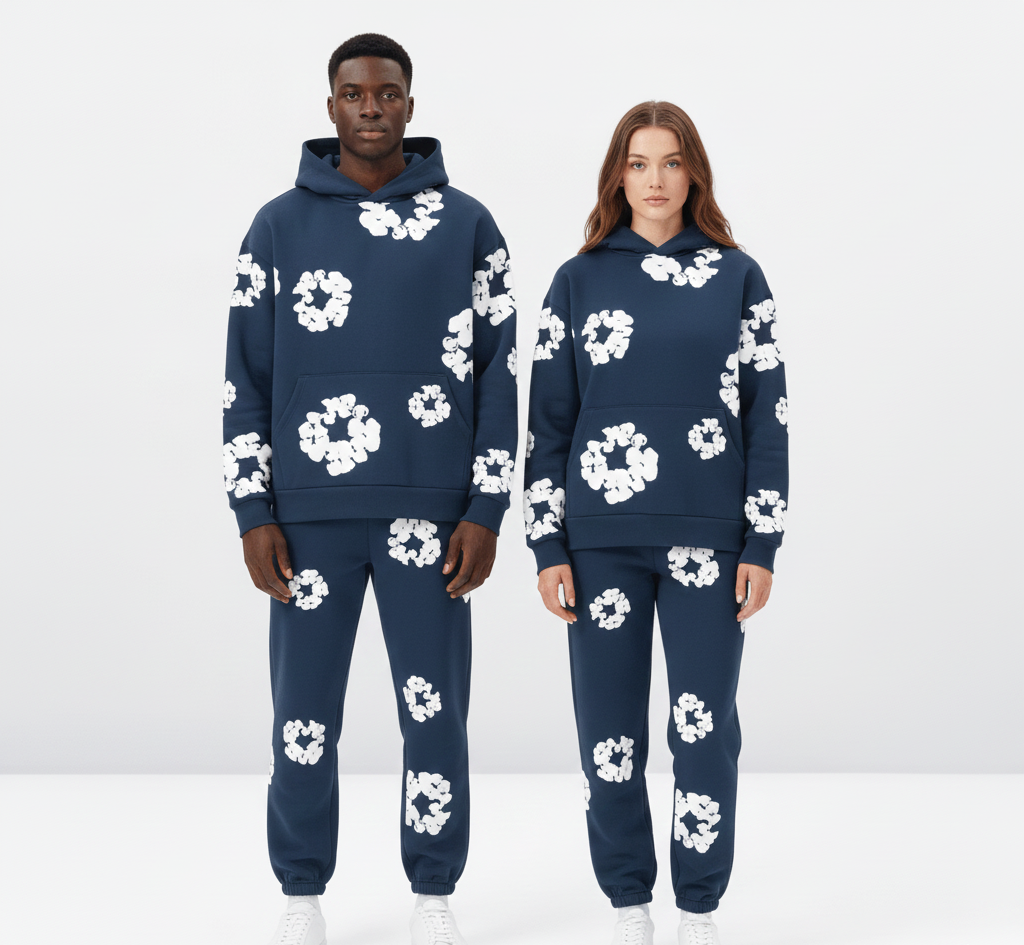 Colorful Printed Unisex Cotton Jumpsuit