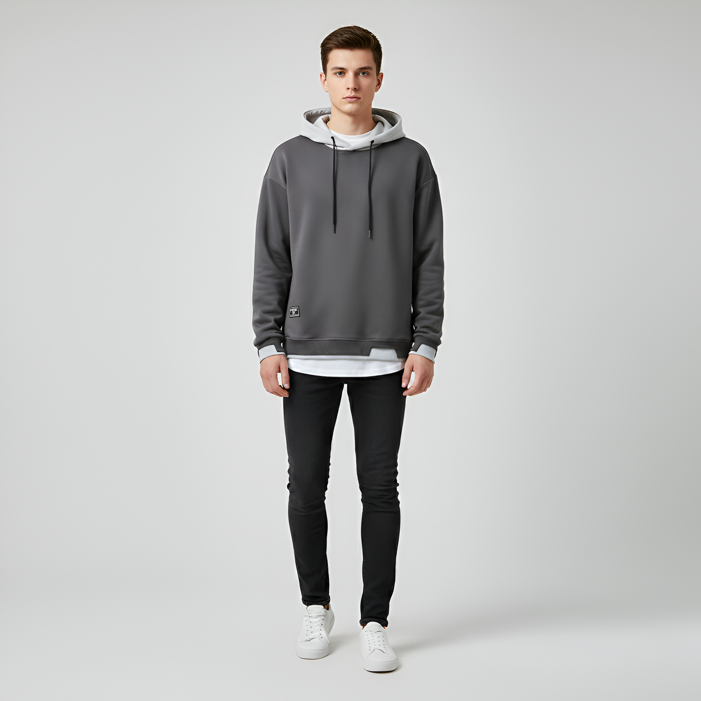 Uomo Cappuccio Felpa Cotone Comoda