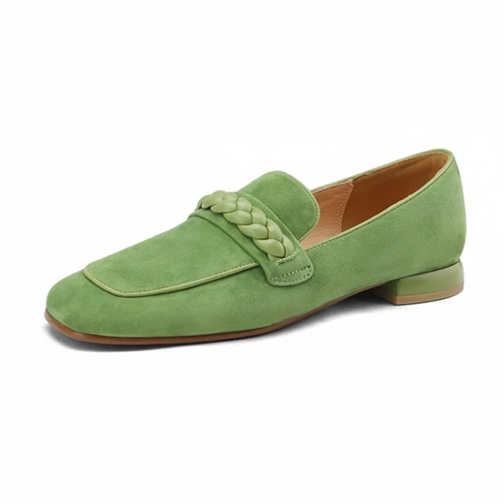 Authentic Leather Classic Women's Slip-On Shoes - VogeLuxe