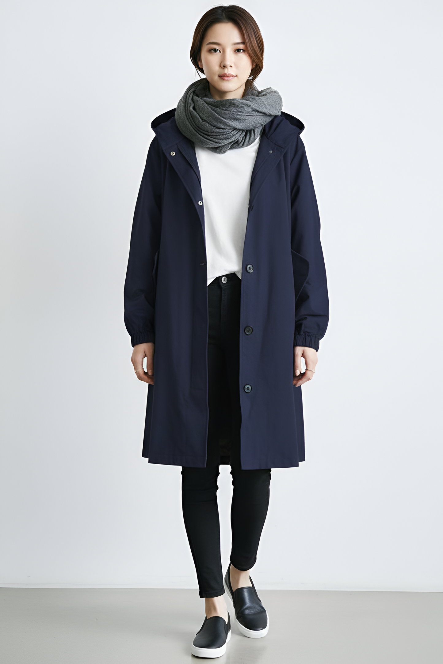Waterproof Lightweight Women's Parka Jacket with Hood
