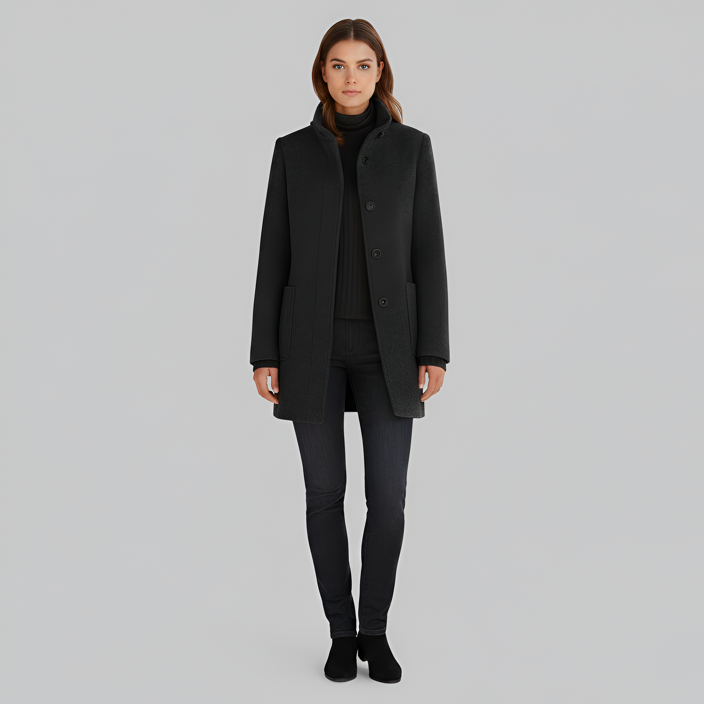 Elegante donna wool blend coat