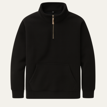 VogeLuxe | Men’s Soft Quarter Zip Fleece Pullover