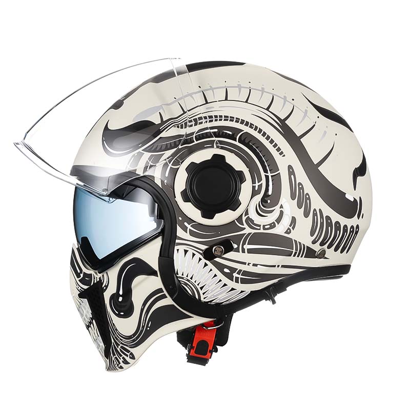 Safe Dual Visor Full Face Motorcycle Helmet