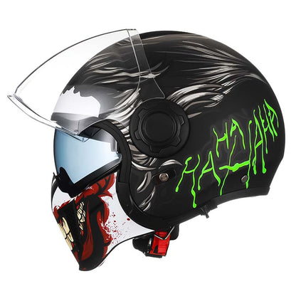 Safe Dual Visor Full Face Motorcycle Helmet