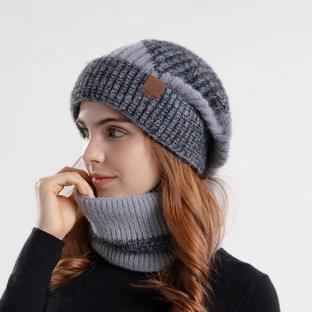 Classic Wool Hat and Scarf Set