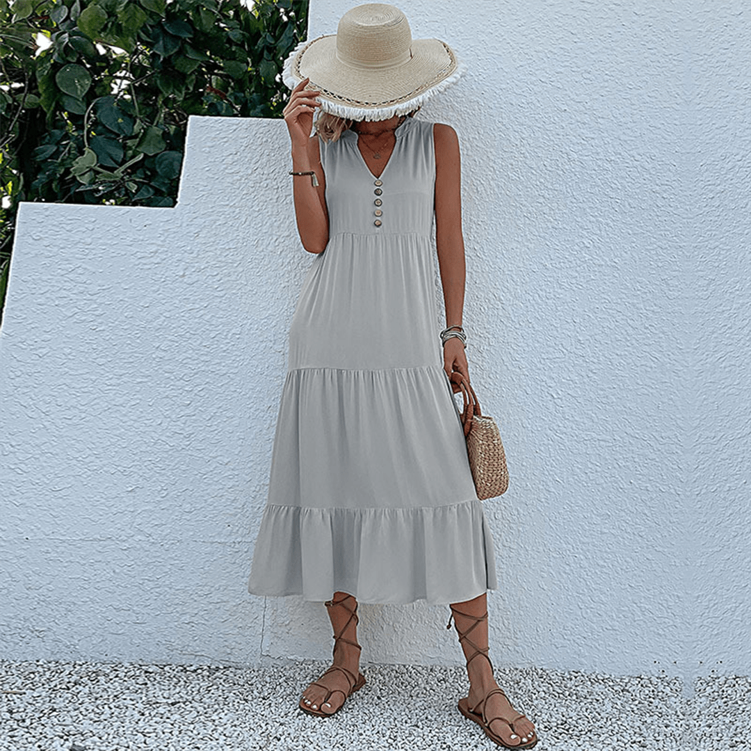 Summer Midi Dress Casual Chic Style