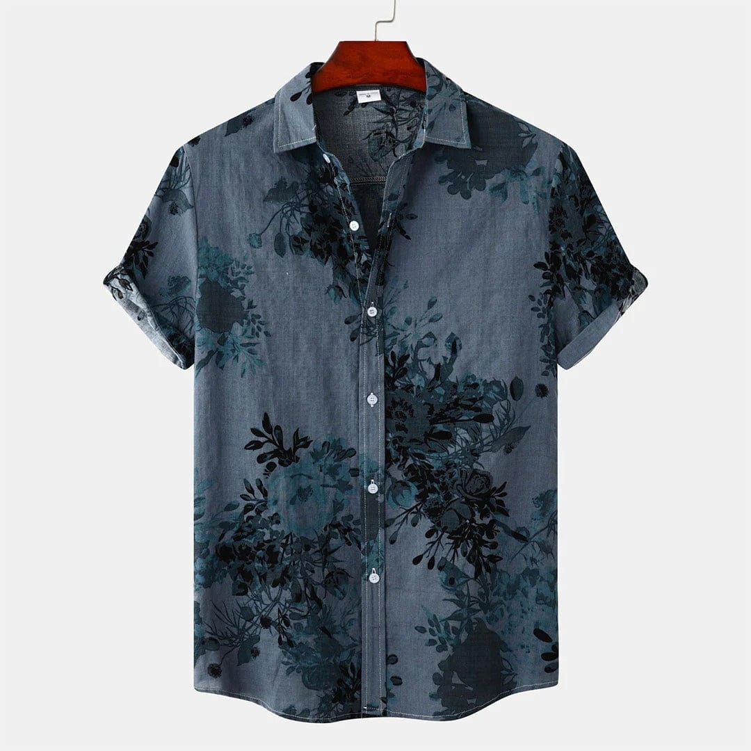 Summer Floral Polo Shirt for Men